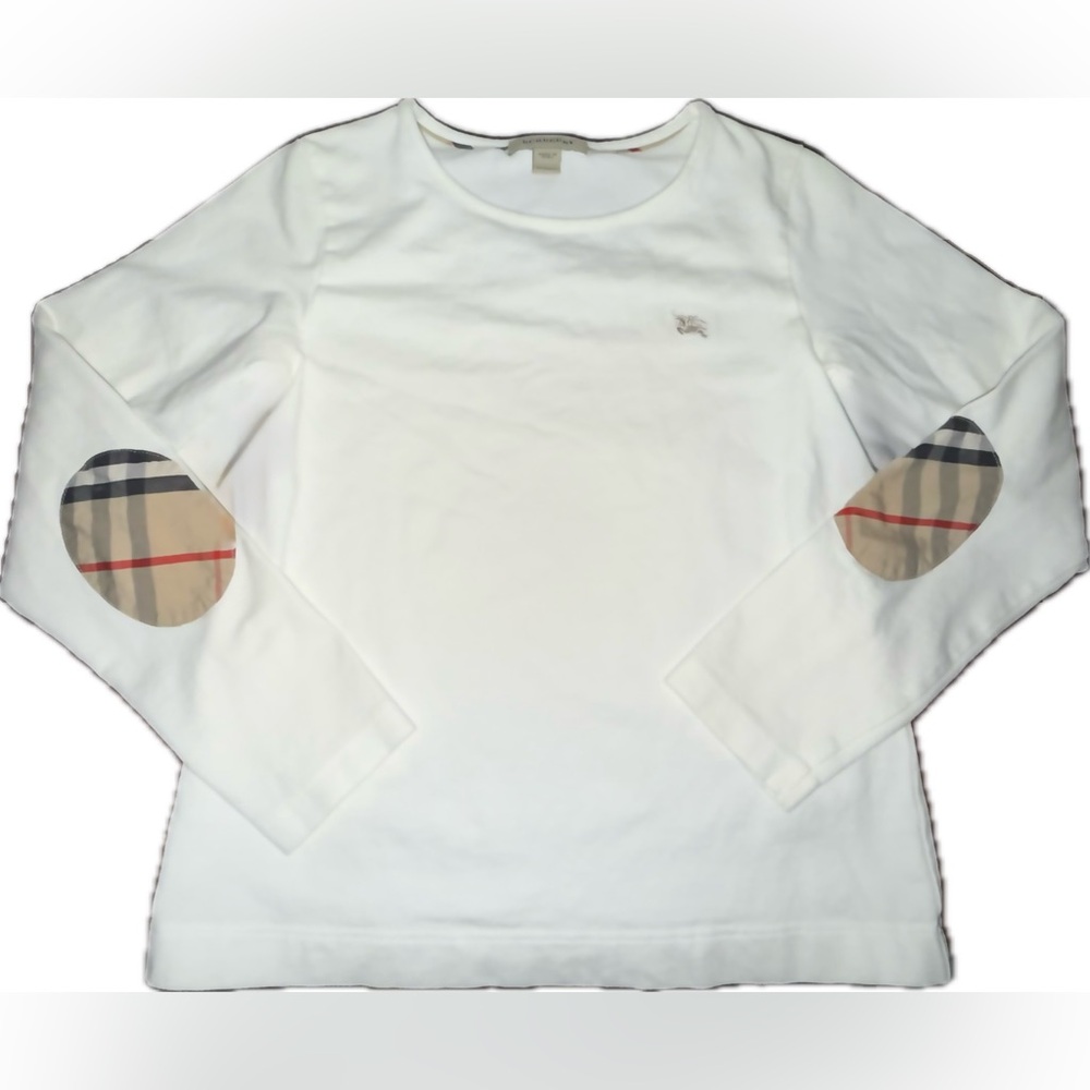 Burberry Kids White Long Sleeve Shirt